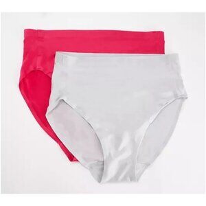 A647758 Breezies Invisible Comfort Hi-Cut Panty Large Magenta 3 - Pack LNWT